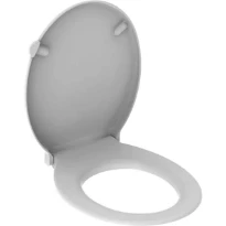 Geberit Selnova Siège de WC Comfort adapté PMR, antibactérien, fixation par le dessous: Mécanisme softclose=Non, Charnières Quick Release=Non, Fixation=Par le bas, Blanc