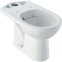Geberit Selnova WC au sol pour réservoir attenant, cuvette de WC à fond creux, sortie horizontale, Rimfree: Blanc
