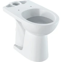 Geberit Selnova WC au sol Comfort pour réservoir attenant, cuvette de WC à fond creux, sortie horizontale, surélevé: Blanc