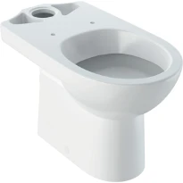 Geberit Selnova WC au sol pour réservoir attenant, cuvette de WC à fond creux, sortie horizontale, forme semi-fermée: Blanc, B=36cm, H=40cm, T=68cm