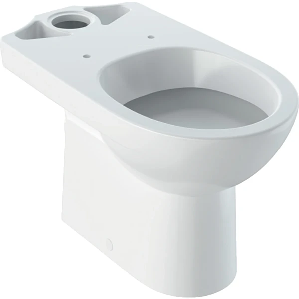 Geberit Selnova WC au sol pour réservoir attenant, cuvette de WC à fond creux, sortie horizontale, forme semi-fermée: Blanc, B=36cm, H=40cm, T=68cm