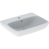 Geberit Selnova Square lavabo 550 x 440 mm - blanc - avec trou de robinet - avec trop-plein