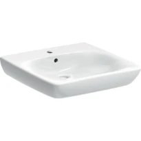 Geberit Selnova Comfort lavabo 650 x 550 mm - blanc - avec trou de robinet - avec trop-plein