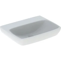 Geberit Selnova Square lavabo 600 x 460 mm - blanc - sans trou de robinet - sans trop-plein