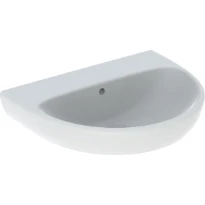 Geberit Selnova lavabo 600 x 480 mm - blanc - sans trou de robinet - avec trop-plein