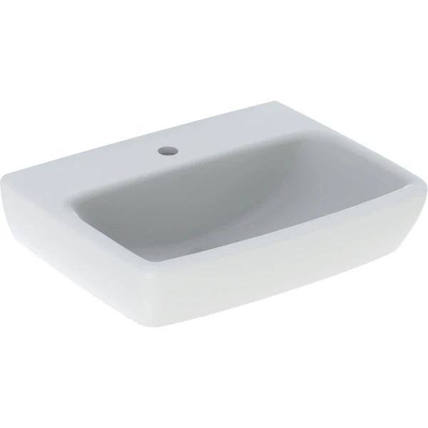Geberit Selnova Square lave-mains 450 x 350 x 160 mm - blanc - avec trou de robinet - sans trop-plein