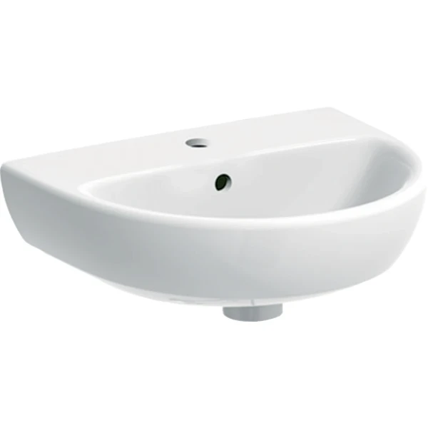 Geberit Selnova lave-mains 450 x 370 x 170 mm - blanc - avec trou de robinet - avec trop-plein