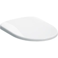 Geberit Selnova Siège de WC avec charnières en matière synthétique, fixation par le dessous: Mécanisme softclose=Non, Charnières Quick Release=Non, Fixation=Par le bas, Blanc / Matière synthétique