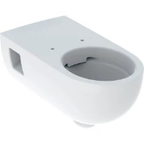 Geberit Selnova Comfort cuvette suspendue version longue Rimfree sans bride - blanc - à fond creux - avec bride partielle