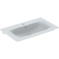 Geberit Selnova Square meuble lavabo 600 x 480 mm - blanc - avec trou de robinet - avec trop-plein