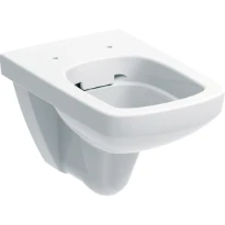 Geberit Selnova WC suspendu à fond creux Square, Rimfree: Blanc