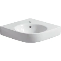 Geberit Selnova Compact lavabo d'angle 500 x 500 mm - blanc - avec trou de robinet - avec trop-plein