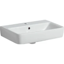 Geberit Selnova Compact lavabo 550 x 370 mm - blanc - avec trou de robinet - avec trop-plein