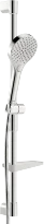Hansa HansaViva set de douche 766 mm - douchette 3 jets - flexible de douche 1750 mm - chromé