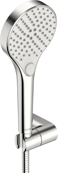Hansa Hansaviva handdoucheset - met muurhouder - flexibel 1750 mm - chroom