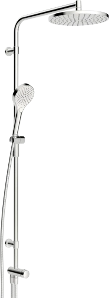 Hansa HansaViva set de pluie de douche 1120 mm - avec douchette 3 jets - flexible de douche 1750 mm - chromé