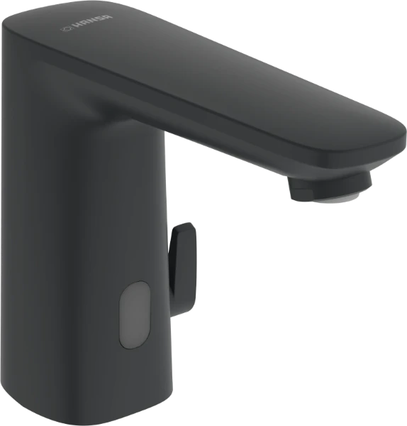 Hansa Hansaelectra Safety elektronische wastafelmengkraan 134 mm - 3 V - Bluetooth - zwart mat