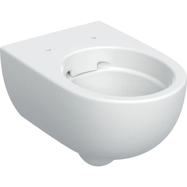 Geberit Selnova WC suspendu Premium, cuvette de WC à fond creux, forme fermée, Rimfree: T=53cm, Blanc