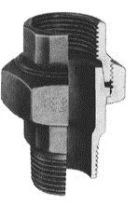 Atusa Noir 341 raccord union droit joint conique MF 1/4 x 1/4
