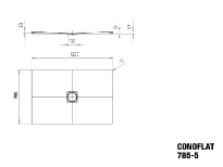 Kaldewei Conoflat receveur de douche acier émaillé 1200 x 900 mm - blanc mat - secure plus - low support