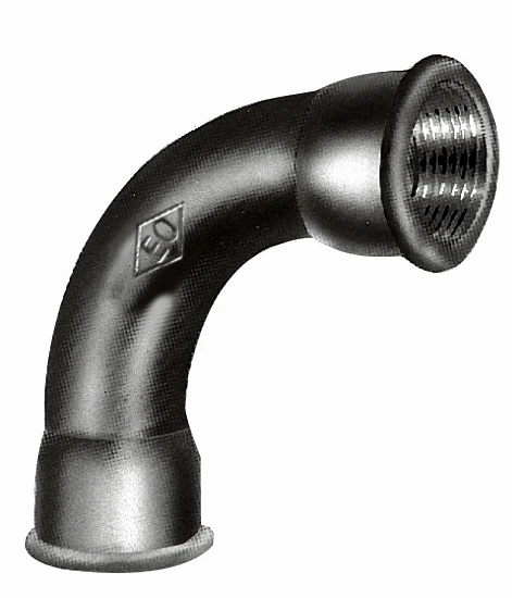 Atusa Zwart 002 bocht 90° FF 1/2 x 1/2