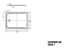 Kaldewei Cayonoplan receveur de douche acier émaillé 1000 x 800 mm - blanc mat - secure plus