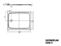 Kaldewei Cayonoplan receveur de douche acier émaillé 1000 x 800 mm - blanc mat - secure plus - low support