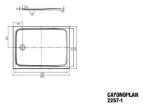 Kaldewei Cayonoplan receveur de douche acier émaillé 1000 x 900 mm - blanc mat - secure plus