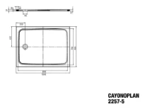 Kaldewei Cayonoplan receveur de douche acier émaillé 1000 x 900 mm - blanc mat - secure plus - low support