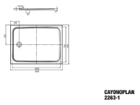 Kaldewei Cayonoplan receveur de douche acier émaillé 1200 x 900 mm - bahamabeige