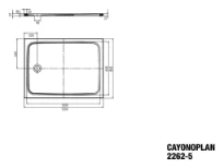 Kaldewei Cayonoplan receveur de douche acier émaillé 1200 x 800 mm - blanc - antidérapant - low support