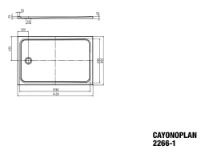 Kaldewei Cayonoplan receveur de douche acier émaillé 1400 x 800 mm - blanc