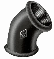 Atusa Noir 120 coude 45° FF 1/2 x 1/2