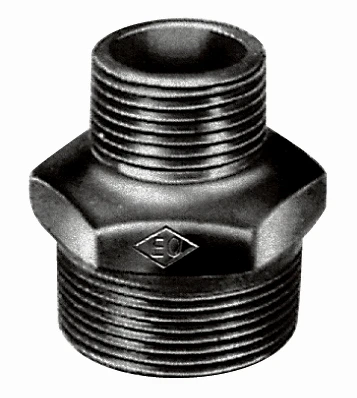 Atusa Zwart 245 verloop nippel MM 4/4 x 3/4