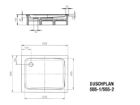 Kaldewei Duschplan receveur de douche acier émaillé 1200 x 800 mm - blanc - antidérapant