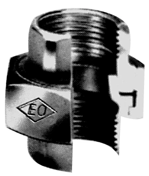 Atusa Noir 340 raccord union droit joint conique FF 1/2 x 1/2