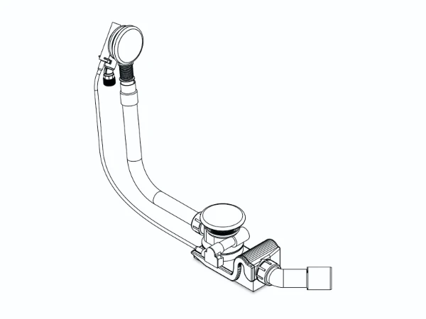 KALDEWEI Special waste+overflow fitting KA4041 int. filling function, alpine white matt