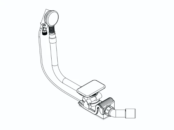 KALDEWEI Special waste+overflow fitting KA4061 integrated filling function,alpine wihte