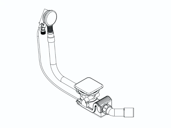 KALDEWEI Special waste+overflow fitting KA4081 integrated filling function,alpine wihte