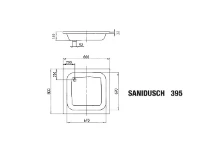 Kaldewei Sandidusch receveur de douche acier émaillé 800 x 800 mm - blanc - effet perlé