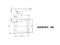 Kaldewei Sandidusch receveur de douche acier émaillé 900 x 900 mm - blanc - effet perlé
