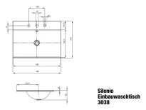 Kaldewei Silenio lavabo encastré 900 x 460 mm - blanc alpine - avec trou de robinet - avec trop-plein - effet perlé