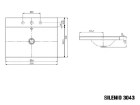Kaldewei Silenio lavabo à poser 900 x 460 x 120 mm - blanc alpine - avec trou de robinet - avec trop-plein - effet perlé