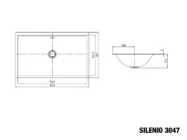 Kaldewei Silenio lavabo sous plan 634 x 391 mm - blanc alpine - sans trou de robinet - avec trop-plein - effet perlé