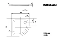 Kaldewei Zirkon receveur de douche acier émaillé 1000 x 1000 mm - blanc