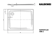 Kaldewei Superplan receveur de douche acier émaillé 1100 x 900 mm - blanc mat - secure plus