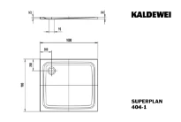 Kaldewei Superplan receveur de douche acier émaillé 1000 x 900 mm - blanc mat