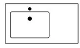 Sleurs Flex table-vasque avec 1 vasque gauche 1200 x 500 x 15 mm - avec kraangat - avec overloop - blanc mat