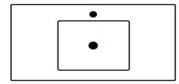 Sleurs Flex wastafelblad met 1 waskom midden 1200 x 500 x 15 mm - zonder kraangat - zonder overloop - wit glanzend