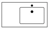 Sleurs Flex wastafelblad met 1 waskom rechts 1200 x 500 x 15 mm - zonder kraangat - zonder overloop - wit mat